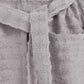 Ribbed Cotton Bathrobe - Dark Grey