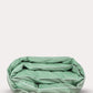 Classic Percale - Core Bedding Set - Jade Green with White Piped Edge