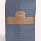 Sateen Stripe Duvet Cover - Dark Grey