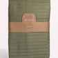 Sateen Stripe Duvet Cover - Oil Green