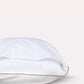 Classic Percale - Core Bedding Set - White with Peach Piped Edge
