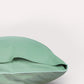 Classic Percale - Core Bedding Set - Jade Green with White Piped Edge