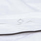 Classic Percale - Duvet Cover Set - White with Anthracite Piped Edge