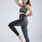 Seamless Legging Bustier Set - Green