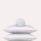 Classic Percale - Fitted Sheet Set- White with Peach Piped Edge