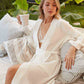 Muslin Cotton Bathrobe - White