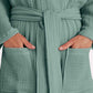 Muslin Cotton Bathrobe - Jade Green