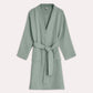 Muslin Cotton Bathrobe - Sage Green - Ocoza