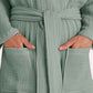 Muslin Cotton Bathrobe - Sage Green