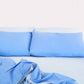 Reversible Percale Duvet Cover - Blue & Baby Blue