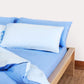 Reversible Sateen Bedding Set - Blue & Baby Blue