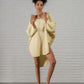 Cocoon Cotton Poncho-Yellow