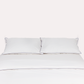 Classic Percale - Core Bedding Set - White with Navy Blue Piped Edge