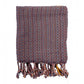 Cotton Meander Peshtemal Towel - Navy Blue