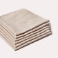 Gingham Cotton Tea Towel 6 pcs - Brown - Ocoza