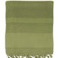 Stone Cotton Throw - Green