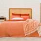 Cocoon Muslin Cotton Blanket- Apricot & Ginger Snap