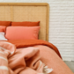 Cocoon Muslin Cotton Blanket- Apricot & Ginger Snap