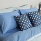 Reversible Percale Duvet Cover - Blue & Baby Blue