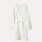 Muslin Cotton Bathrobe - White - Ocoza