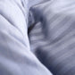 Sateen Stripe - Duvet Cover Set - Dark Grey