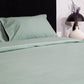 Classic Percale - Core Bedding Set - Jade Green with White Piped Edge