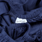 Classic Percale - Core Bedding Set - Navy Blue with White Piped Edge