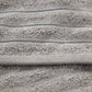 Cotton Ribbed Towel Set - Dark Grey (2 Towels)