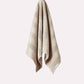 Cotton Velvet Towel Set - Milk Chocolate (2 pieces)