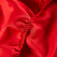 Reversible Sateen Bedding Set - Fuchsia & Red