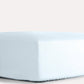 Classic Percale Fitted Sheet - Light Blue - Ocoza